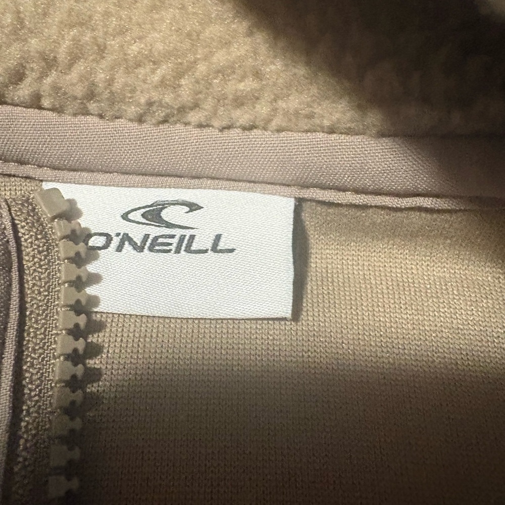 O'Neill Beige Zip-Up Fleece - Picture 2 of 8